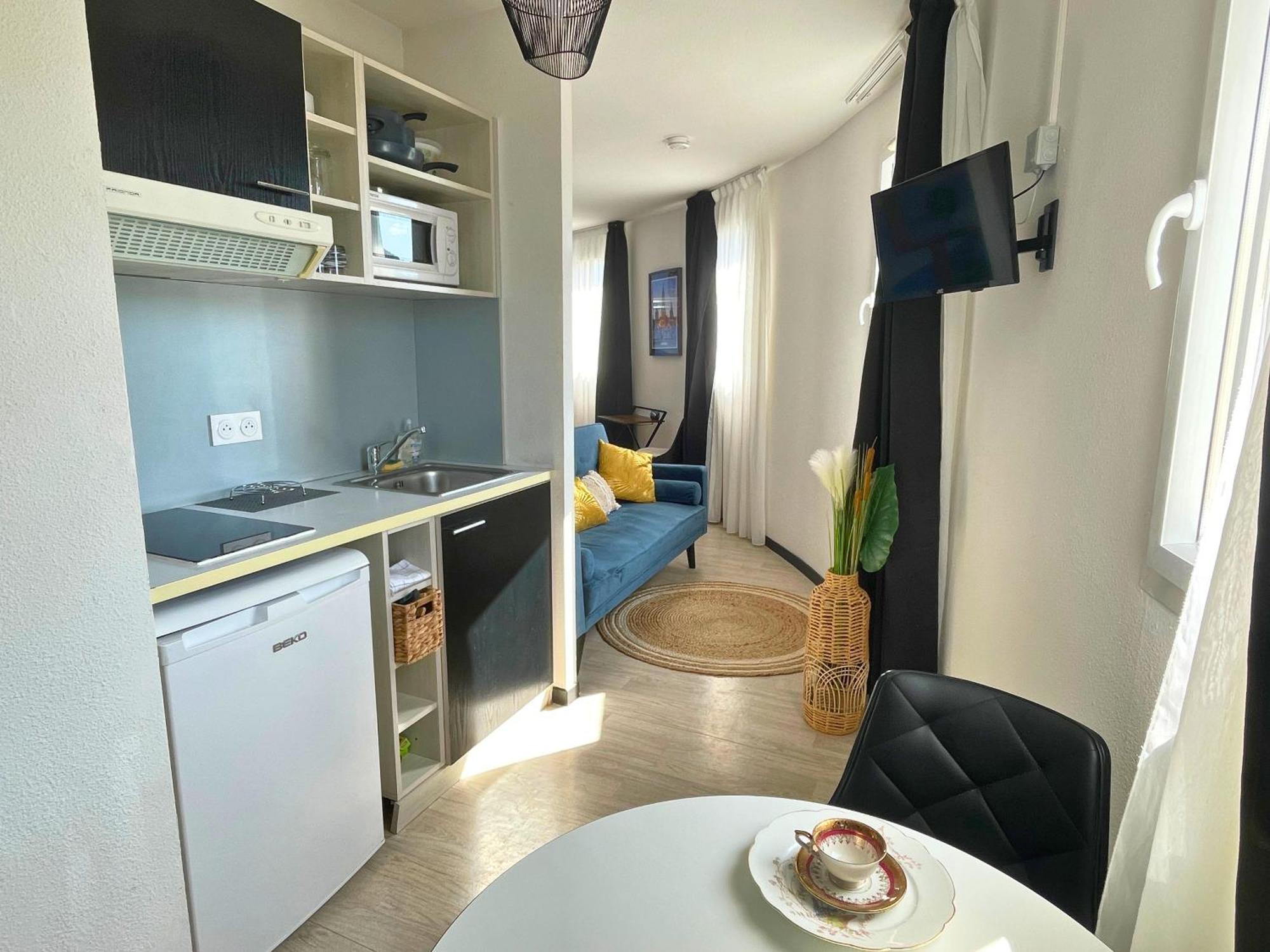 Appartement L'Ecrin Studio Equipe Avec Vue Panoramique à Lourdes Extérieur photo